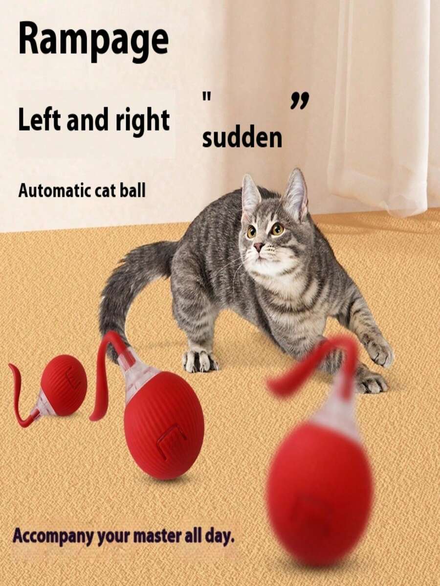 Factory Direct Smart Interactive Cat Toy Rolling Ball Motion Activate