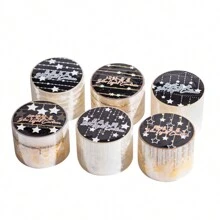 have a good day 1卷星光幕系列激光贴纸卷切割装饰相册美学礼品包装个性化笔记本拼贴卡片材料办公及学校用品 - 一包 - 查看 9