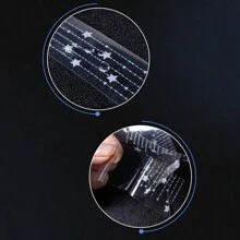 have a good day 1卷星光幕系列激光贴纸卷切割装饰相册美学礼品包装个性化笔记本拼贴卡片材料办公及学校用品 - 一包 - 查看 4