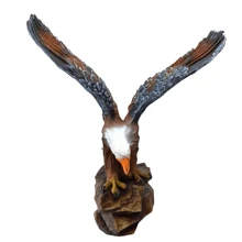 American Eagle With Spread Wings Large Decoration - 摩卡棕 - 查看 2