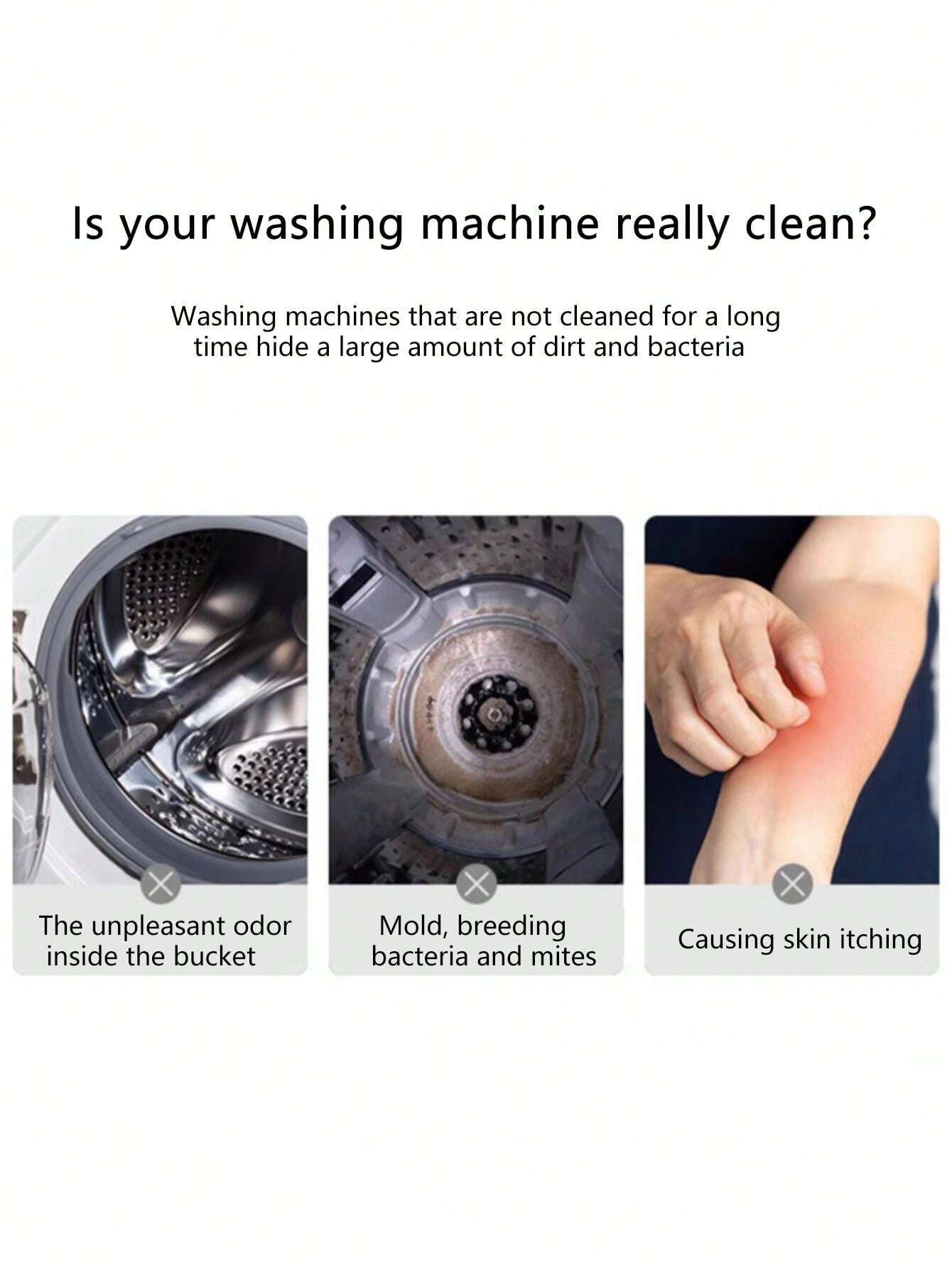 Washing Machine Cleaner Tablets, Strong Stain Removal And Descaling
