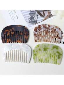 1 chiếc lược chải tóc họa tiết đá cẩm thạch tối giản có axit axetic cầm tay lược chải tóc mini tạo kiểu tóc cho du lịch hàng ngày sử dụng chăm sóc cơ thể khi đi du lịch, ngoài trời, thể thao, văn phòng, trường học, kẹp tóc, phụ kiện tóc - Nhiều màu - Xem 7