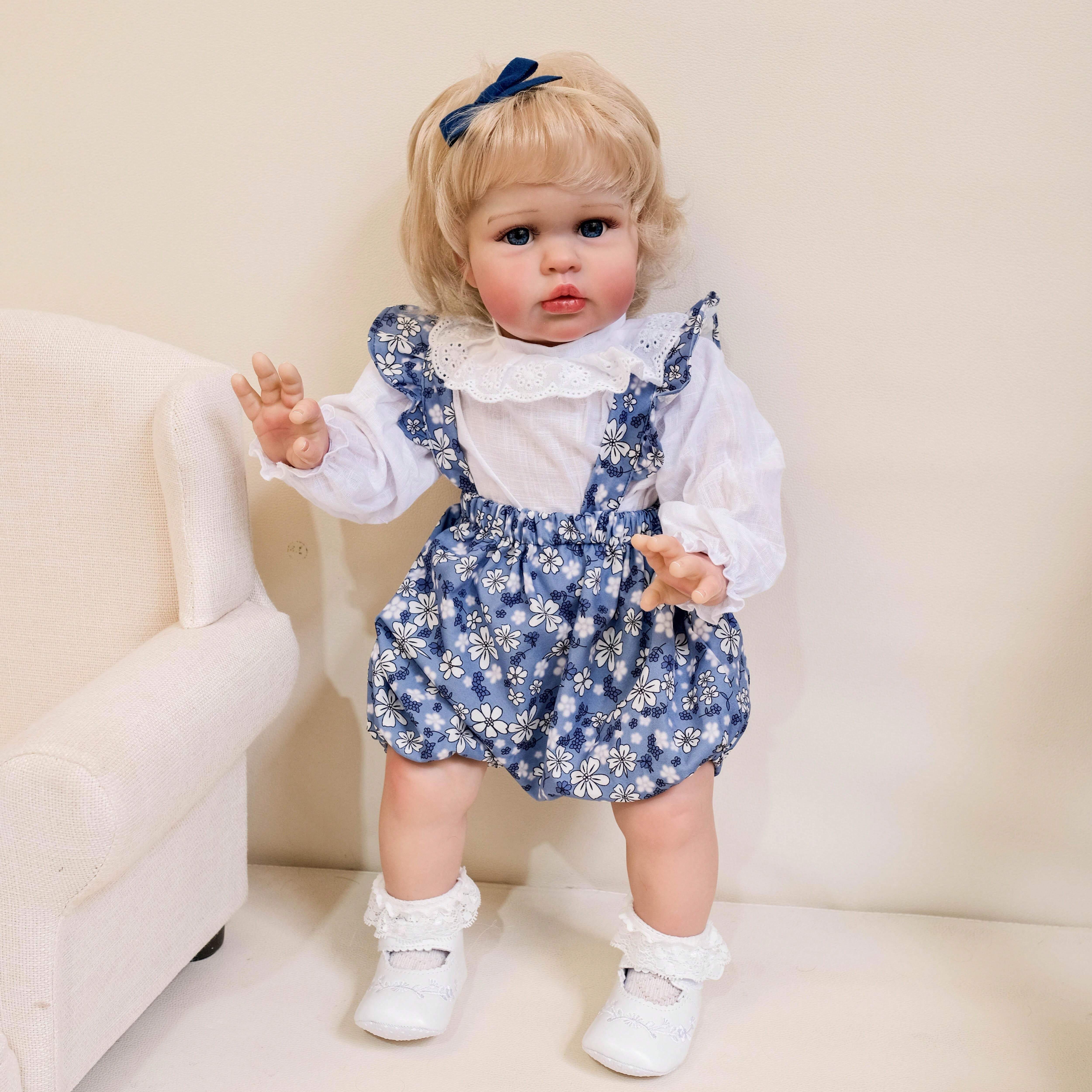 NPK 24Inch Reborn Ellie Baby Doll Toddler Newborn Doll Princess Girl