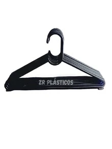 Kit Of 30 Black Hangers For Adults, Reinforced For Wardrobes And Shelves - 黑色 - 查看 5
