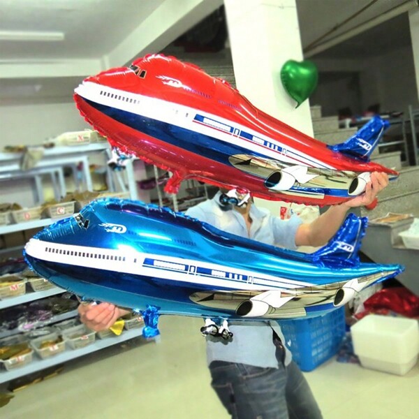1PC Colorful And Cute Airplane Shaped Balloon With Simple Foil Helium Material Assembly, Home Decoration, Gift, Party Celebration Rama Decoration