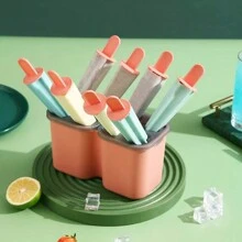 8 Piece DIY Popsicles Molds, Reusable Ice Pop Easy Release Ice Cream Mold - 紫色 - 查看 9