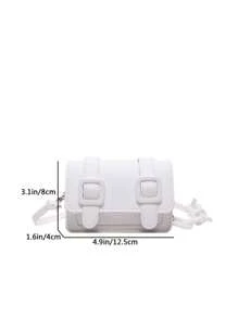 2024 Autumn/Winter Versatile Mini Handbag For Women, New Model Micro Messenger Crossbody Sling Bag, Fashionable Candy Colored Totes, - Beige - View 3
