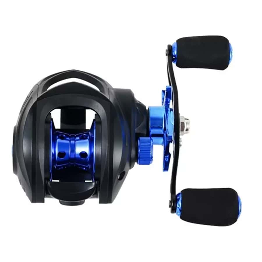 7.2:1 Carrete Pesca Al Aire Libre Azul Izquierdo Y Derecho - Azul - Ver 1