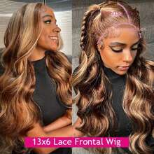 4/27 Body Wave Human Hair Wig For Women Body Wave 13x6 Transparent Lace Front Wigs Human Hair Pre Plucked With Baby Hair Body Wave Wig 180% Density