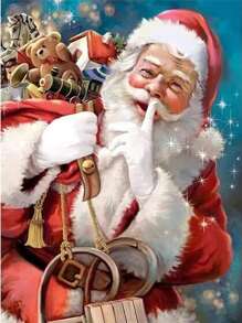 Bộ tranh kim cương 5D Ông già Noel sáng tạo, phù hợp cho người lớn hoặc người mới bắt đầu, Miếng dán kim cương tròn tự làm, Đồ thủ công nghệ thuật kim cương Trang trí tường phòng khách - Nhiều màu - Xem 13