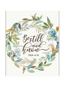 1 件植物圣经诗句海报印刷帆布画蝴蝶花卉基督教壁画励志名言图片适用于家庭房间装饰无框架