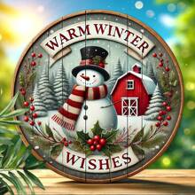 1pc Decorations Wooden Sign Merry Wooden Sign Hanging Decorations Sign, Perfect For Farmhouse Decoration, Kitchen, Garden, Balcony Best Gifts Birthday Home Decor Christmas Decorations Room Decor Christmas Winter Christmas Decorations Home Christmas Gifts Christmas Decor - Multicolor - View 9