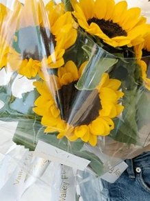 1/2 Rollo de envoltorio de celofán transparente, papel para envolver ramos de flores transparente, papel de envolver a prueba de polvo de plástico para cestas de regalo, flores, manualidades, aperitivos y dulces