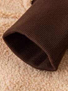 mini bala Jungen Mädchen Fleece Lang Hose Herbst Winter Stilvolle Freizeithose