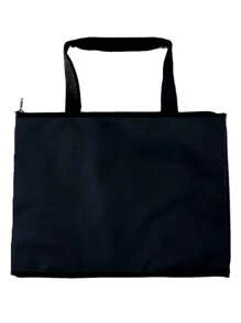 Bolsa Pasta Multi uso Porta Esmaltes Maquiagem Manicure até 120 frascos e zipers individuais - Preto - Visão 3