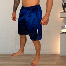 KIT OF 3 REFLECTIVE MEN'S SHORTS BLACK / GREY / NAVY BLUE CASUAL GYM - 彩色 - 查看 3