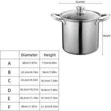 不锈钢厨房电磁炉锅具套装 | 12 件套 | 适用于洗碗机的锅具 | 1 夸脱 + 2 夸脱 + 3 夸脱 + 4 夸脱 + 5 夸脱 + 6 夸脱 | 耐热手柄 | 银色不锈钢导热快，适用于餐厅、家庭厨房、厨房烹饪工具套装