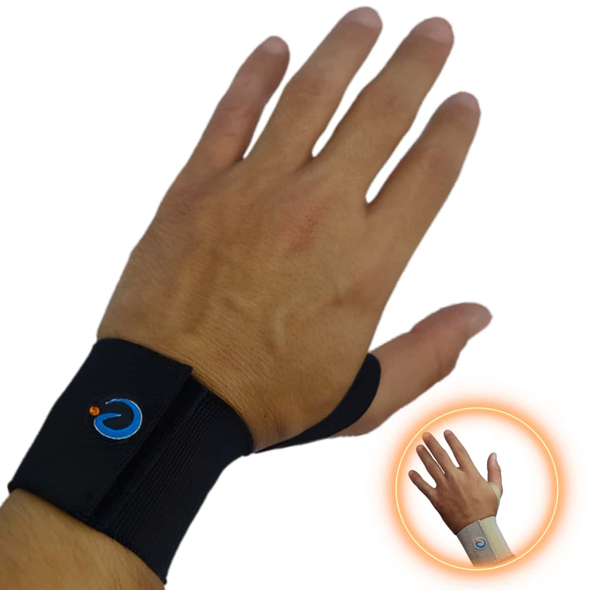 Wrist Brace Wrist Crossfit Orthopedic Sports Football Gym Tendinitis Calisthenics Volleyball Training - màu đen - Xem 1