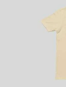 Men's Basic Oversized Shirt With Pimp Print, Streetwear, Wide Sleeves, 100% Cotton - Màu be - Xem 6