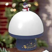 1 件 12.5*12.5*16.2 厘米塑料星星投影灯圣诞主题幻灯片和歌曲儿童卧室装饰 LED 夜灯旋转音乐盒儿童圣诞礼物 - 彩色 - 查看 4