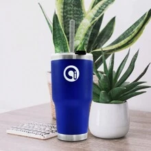 ANDROMEDA INC Vaso Térmico Para Bebidas Calientes O Frías Con Tapa Hermética 840 ml (30oz) Termo Acero Inoxidable - Azul - Ver 2
