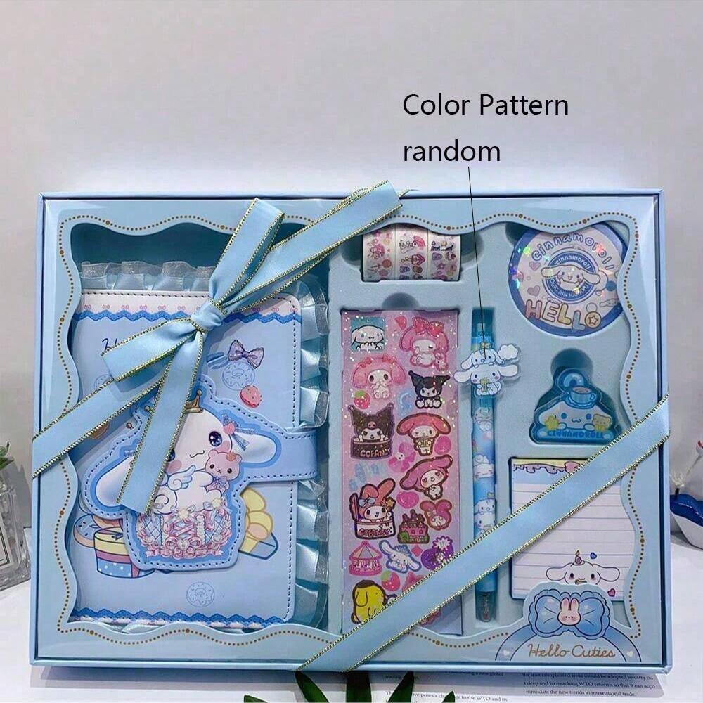 Sanrio Medal Sticker Planner Set, Hello Kitty Gift Box Patterned