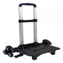 Diablito Plegable De Carga Carretilla Carrito Extendible - Negro - Ver 4