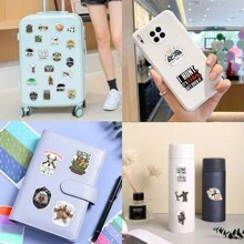 50PCS Hunting Stickers Vinyl Aesthetics Stickers For Scrapbooking, Diary, Laptop, Bumper, Skateboard, Water Bottle, Computer, Phone, Cartoon, Hard Hat, Car Stickers And Decals,Hiking Stickers,Decal Stickers,Sticker Bulk