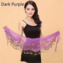 A Women's Belly Dance Waist Chain Belt Performance Practice Waist Chain - Multicolor - View 10