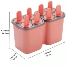 8 Piece DIY Popsicles Molds, Reusable Ice Pop Easy Release Ice Cream Mold - 紫色 - 查看 4