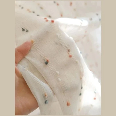 1 件/2 件波西米亚风彩虹糖果条纹刺绣窗纱窗帘，杆袋设计，易于悬挂，柔软的涤纶面料，精美的彩虹条纹刺绣，多种尺寸可供选择，满足不同场景的需求，适用于卧室、浴室、客厅、厨房、办公室、美学家居装饰