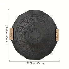 SKBK 13.3in/34cm Portable Lightweight Smokeless BBQ Grill Pan, Quick Heating & Non-Stick, Aluminum Alloy Construction, Durable And Easy To Clean, Ideal For Outdoor Cooking, Camping, Picnics, Fishing, Hunting, Hiking, Cycling - Black - View 12