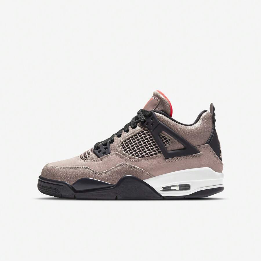 (GS) Air Jordan 4 Retro 'Taupe Haze/Infrared 23' Brown (2021) DJ6249-200 Casual Sporty Athletic Basketball Fashion Sneakers Womens, Ladies, Boys, Girls, Kids, Youth, Young Adults - 彩色 - 查看 1