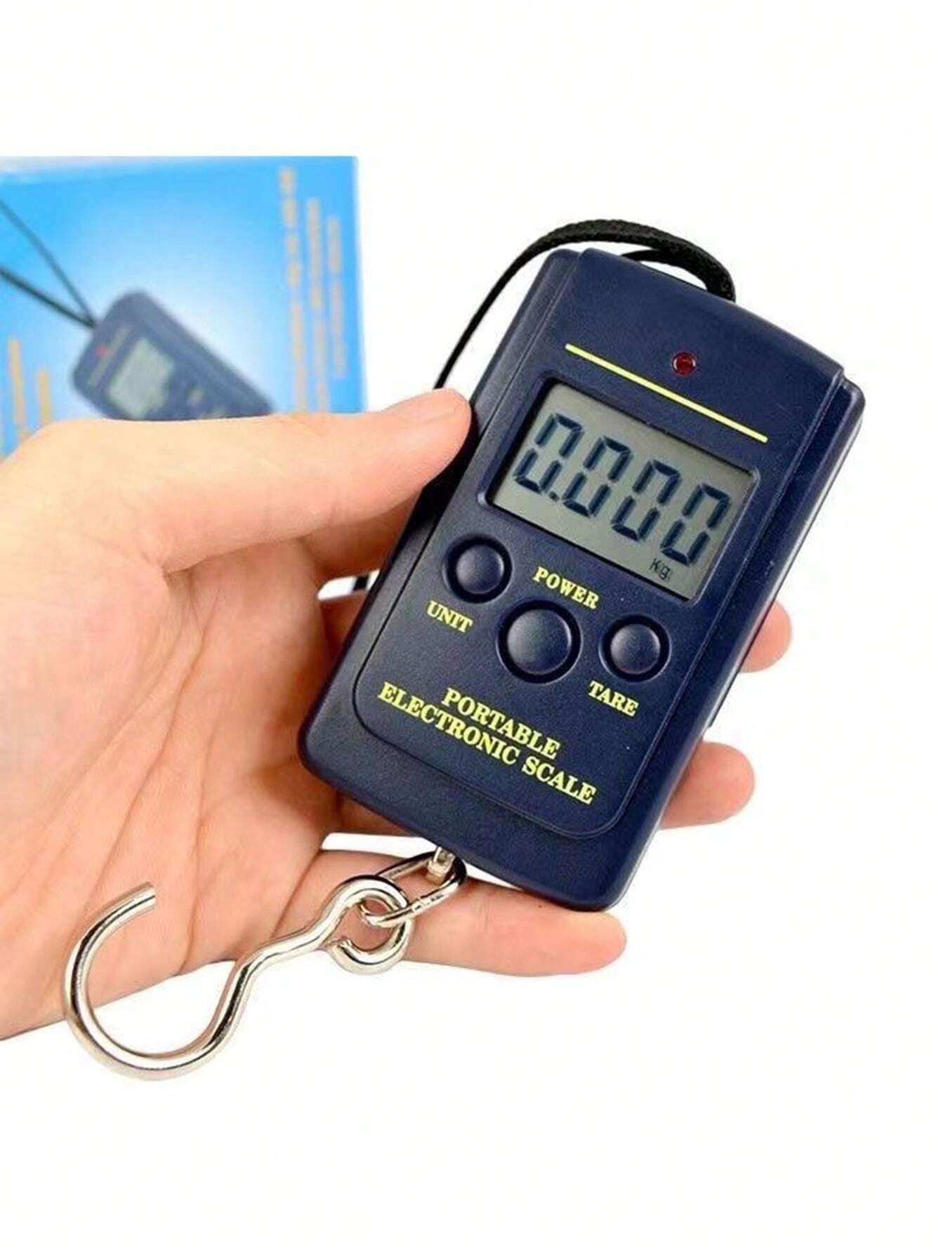 1 balance électronique portable à main, balance à bagages avec crochets