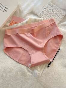 6pcs Women Sexy Solid Color Low-Waist Seamless Breathable Bikini Panties - Multicolor - View 6
