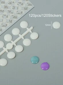 120/240PCS Pack False Nail Tips Color Card Practice Display Showing Shelf Tools Manicure DIY Nail Display Nail Art Practice Tool,Transparent And Natural Colors,Round, Square, Droplet Shaped,Suitable For Beginners To Practice - Multicolor - View 13