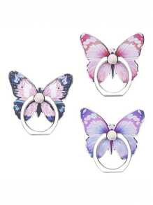 Giá đỡ điện thoại hình nhẫn họa tiết bướm dễ thương - Xoay 360°, chân đế kim loại có đế đỡ ngón tay và vòng núm để cầm chắc chắn, phù hợp với phụ kiện điện thoại di động của phụ nữ, tặng cho bạn bè, gia đình, bạn gái, phụ kiện ngoài trời, phụ kiện tiệc tùng, quà tặng, đồ lưu niệm đồ dùng thiết yếu khi đi du lịch tập luyện cắm trại đồ dùng thiết yếu cho ngày lễ kỳ nghỉ phụ kiện du lịch du ngoạn - Nhiều màu - Xem 12