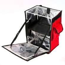 42L Portable Food Pizza Delivery Picnic Storage Backpack Red