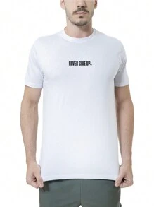 Arraia Maori Men's Set 100% Cotton Printed T-Shirt And Elastane Shorts Gym Casual - 白色/海軍藍 - 查看 2