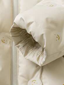 mini bala Áo khoác trùm đầu thời trang mùa đông cho bé trai bé gái ấm áp - trắng - Xem 7