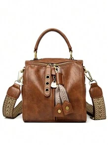 2024 Nova Bolsa Feminina de Luxo, Moda Couro Macio, Bolsa de Ombro de Menina, Marcas de Luxo, Artigos de Luxo Femininos