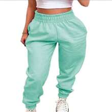 Women's High Waist Jogger Pants Super Trend: Modern And Stylish Available In Sizes: S, M, L, XL And XXL. - Màu xanh bạc hà - Xem 2