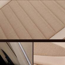 1 pièce Housse de siège pour automobile, housse de coussin en lin pour toutes les saisons, respirante et universelle pour la plupart des berlines à quatre portes et SUV, voiture de luxe à bas prix