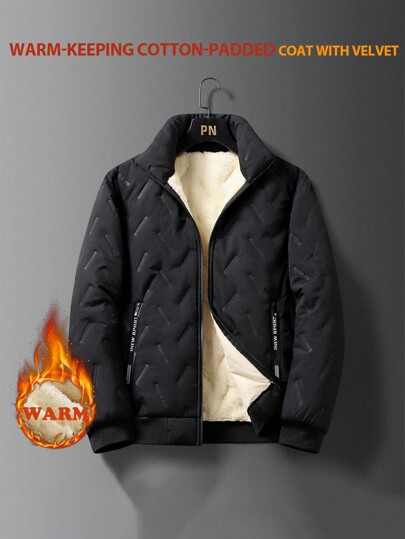 Męska kurtka polarowa z zamkiem błyskawicznym i ociepleniem Teddy Basic, wiatroszczelna, aksamitna, utrzymująca ciepło, zimowa