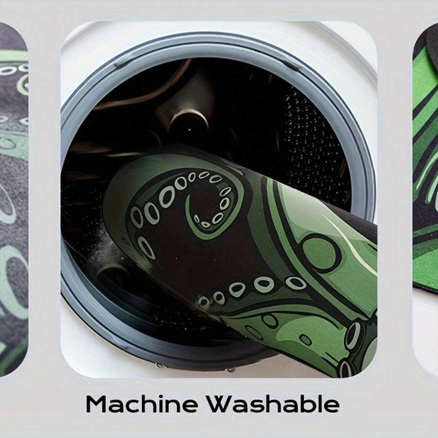 1PC Bathroom Pad,Unique OctopusShaped Diatomaceous Earth Rug Non