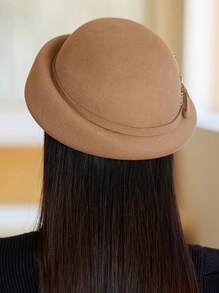 Vintage French Hat For Women, Curled Brim Bucket Hat, Fashion Bucket Hat, Winter - A - View 6