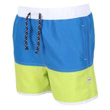 Regatta Childrens/Kids Sergio Swim Shorts (Imperial Blue/Bright Kiwi)