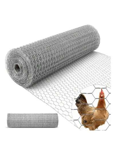 Tela Arame Galvanizada Galinheiro Fio 23 1,50 X 50 Metros