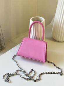 Túi xách mini thời trang dành cho nữ, Túi đeo chéo vai thời trang mới 2025 với kiểu dáng cực kỳ hấp dẫn - Màu Hồng Tươi - Xem 7