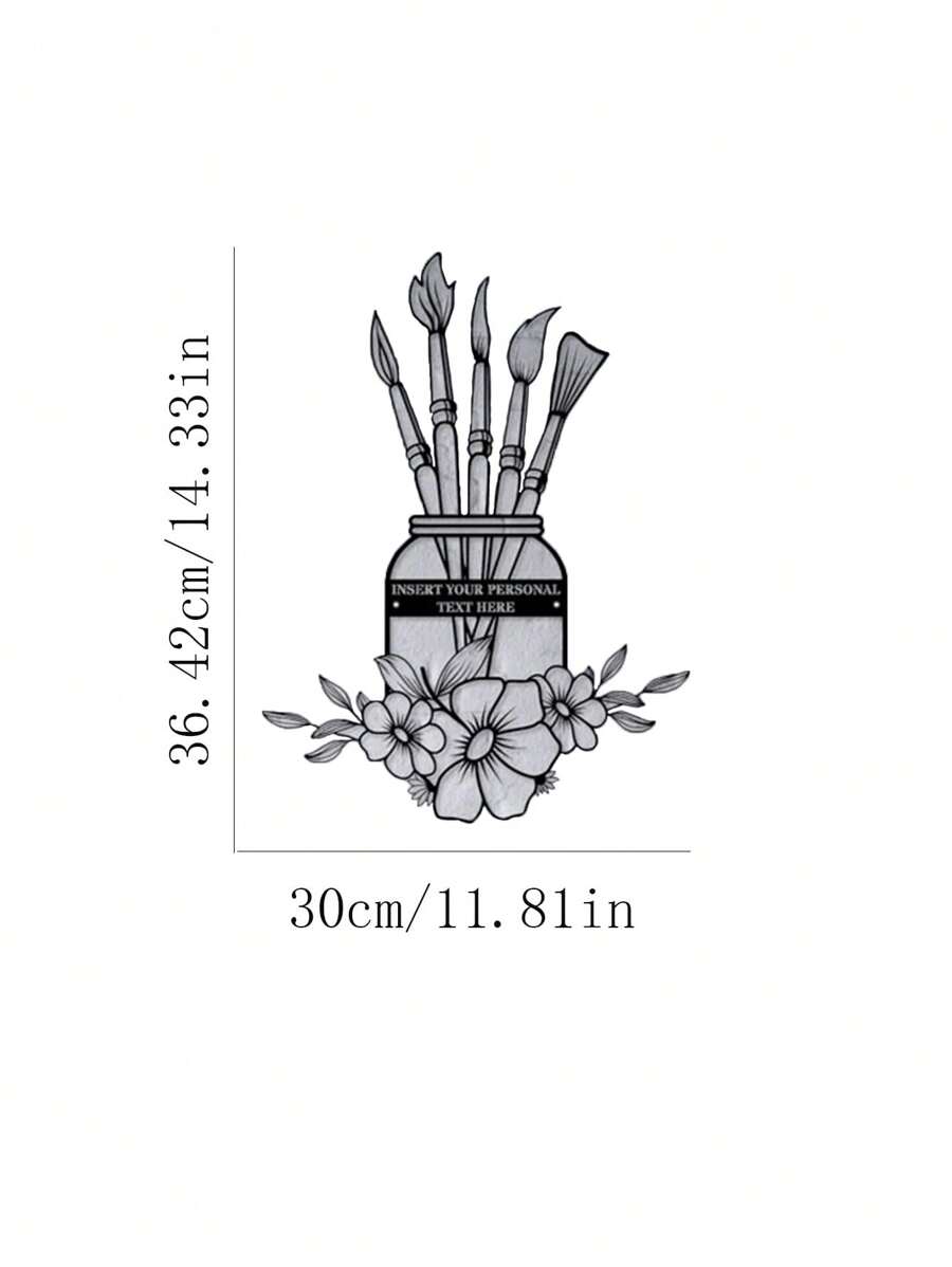 A Custom Wrought Iron Design For Your Personalized Female Painter Male